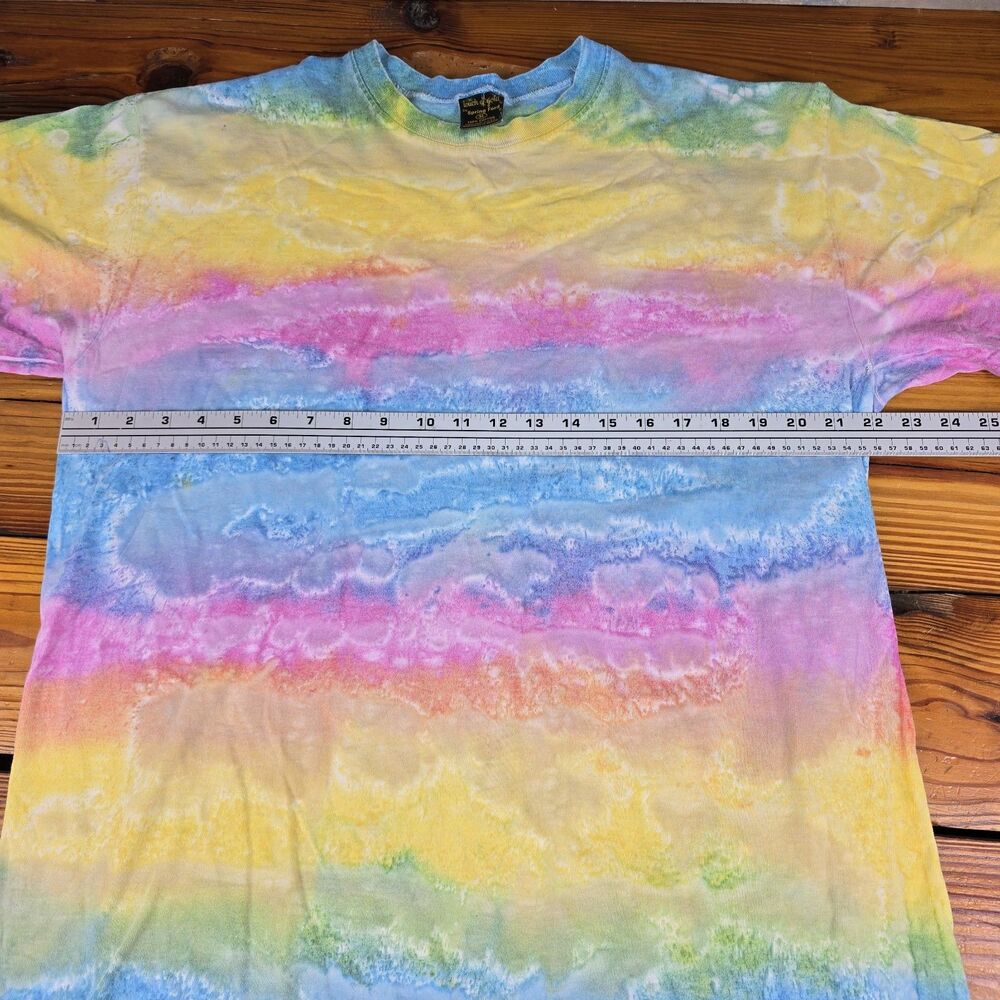 Vintage 90’s Tie Dye Single Stitch Touch Of Gold Tag Tee Shirt Y2K USA FANTASTIC
